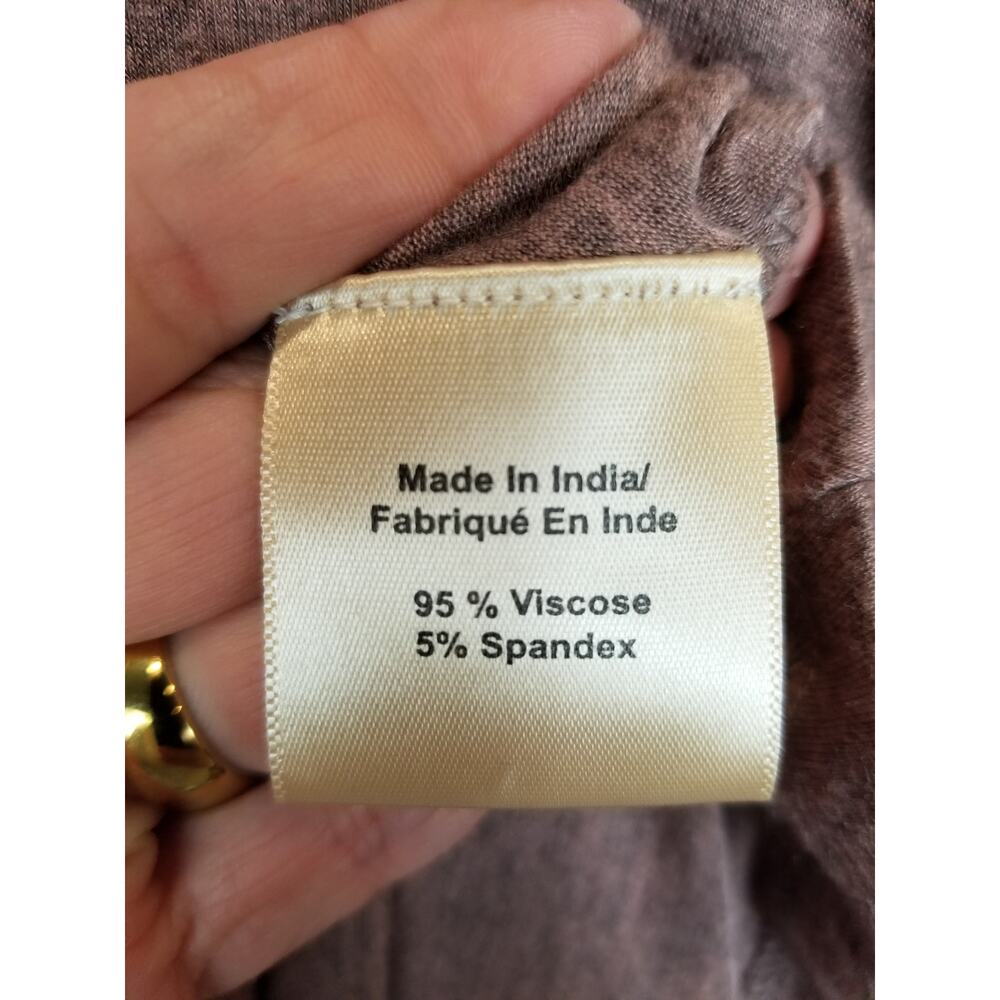 Porridge Women's Jersey Knit Knot Hem Sleeveless Dress Mauve Size Small - Picture 6 of 7